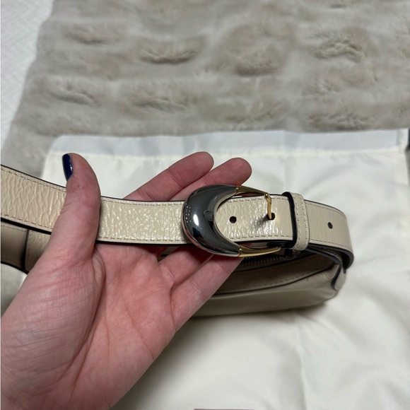 NWOT Staud Owen bag cream mixed metal shoulder bag - Picture 10 of 14